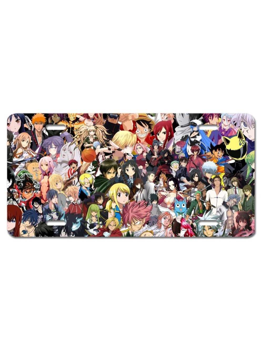 Fairy Tails Naruto One Piece Anime Art Vehicle License Plate Novel Car Truck Tag